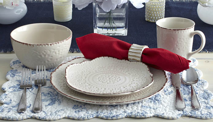 Pfaltzgraff 16-Piece Chateau Dinnerware Set - Cream