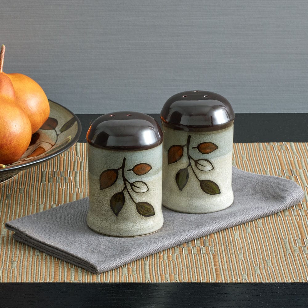 Rustic salt sale and pepper shakers