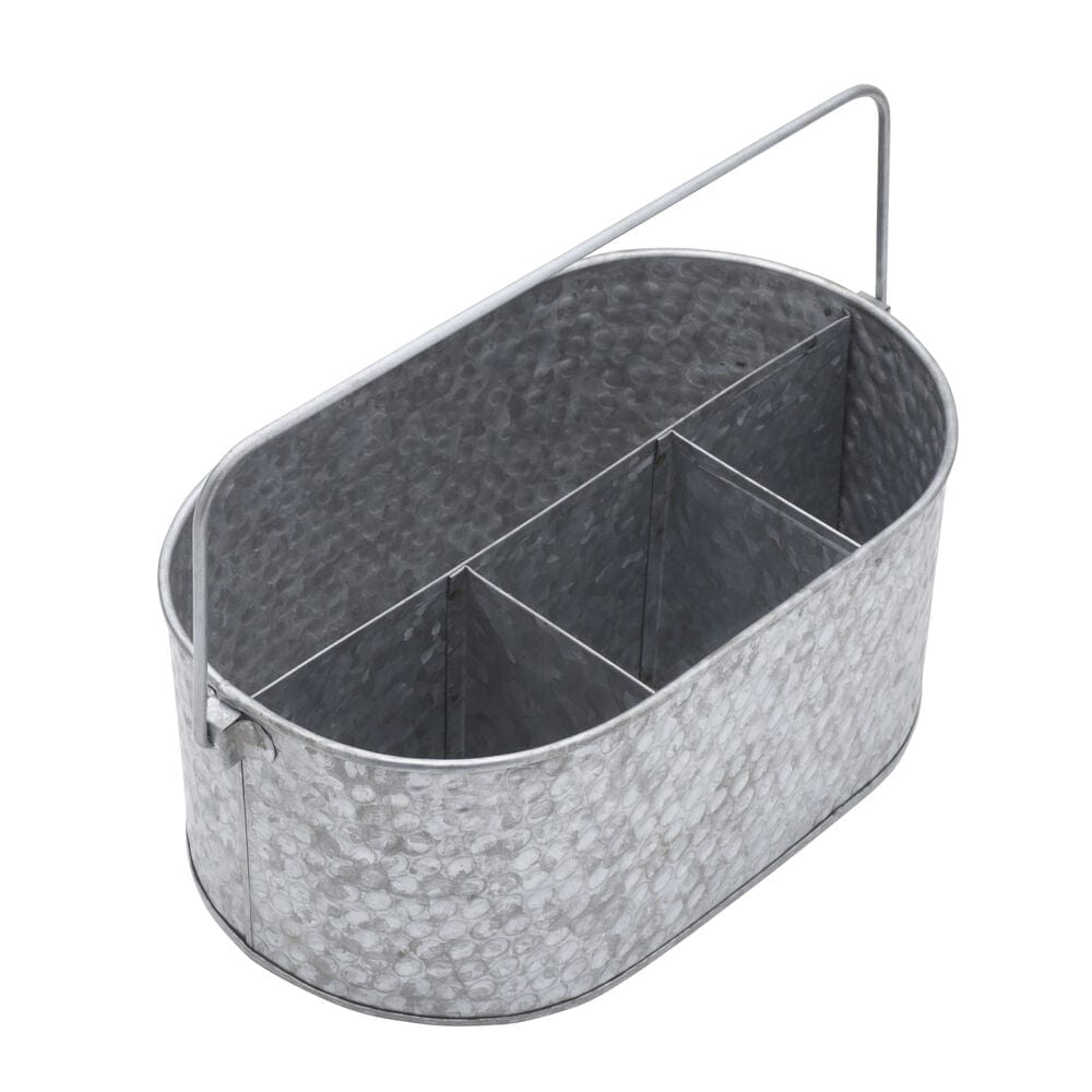 Hammered Galvanized Metal Caddy – Pfaltzgraff