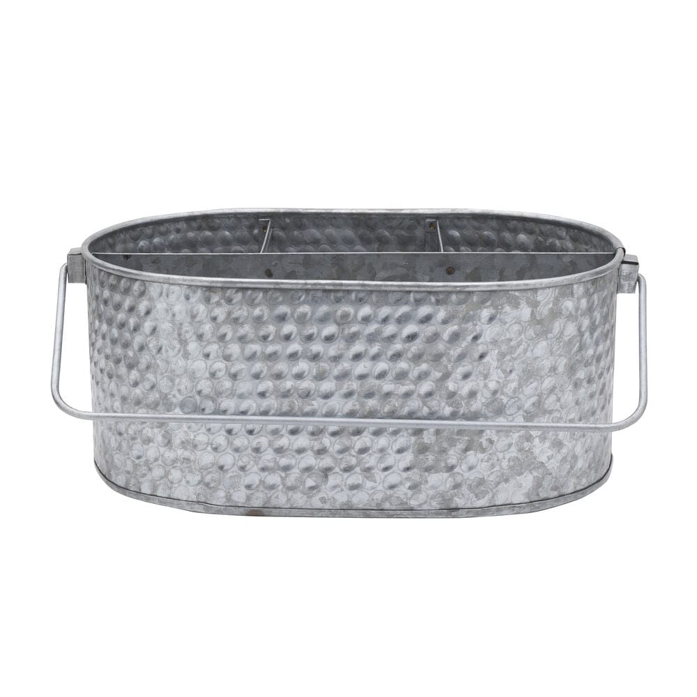 Hammered Galvanized Metal Caddy – Pfaltzgraff