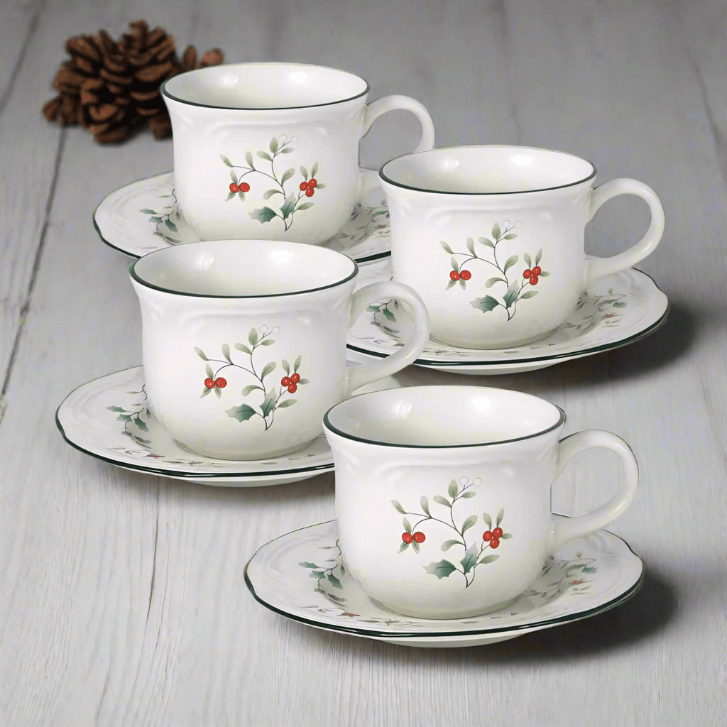 Pfaltzgraff Sets outlets Of Saucers And Teapot