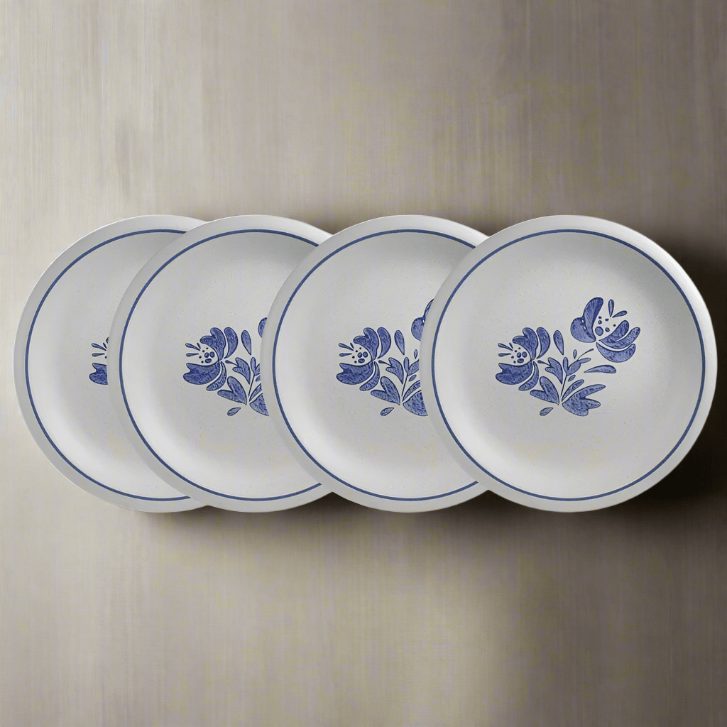 4 Pfaltzgraff Cool River hotsell Dinner Plates