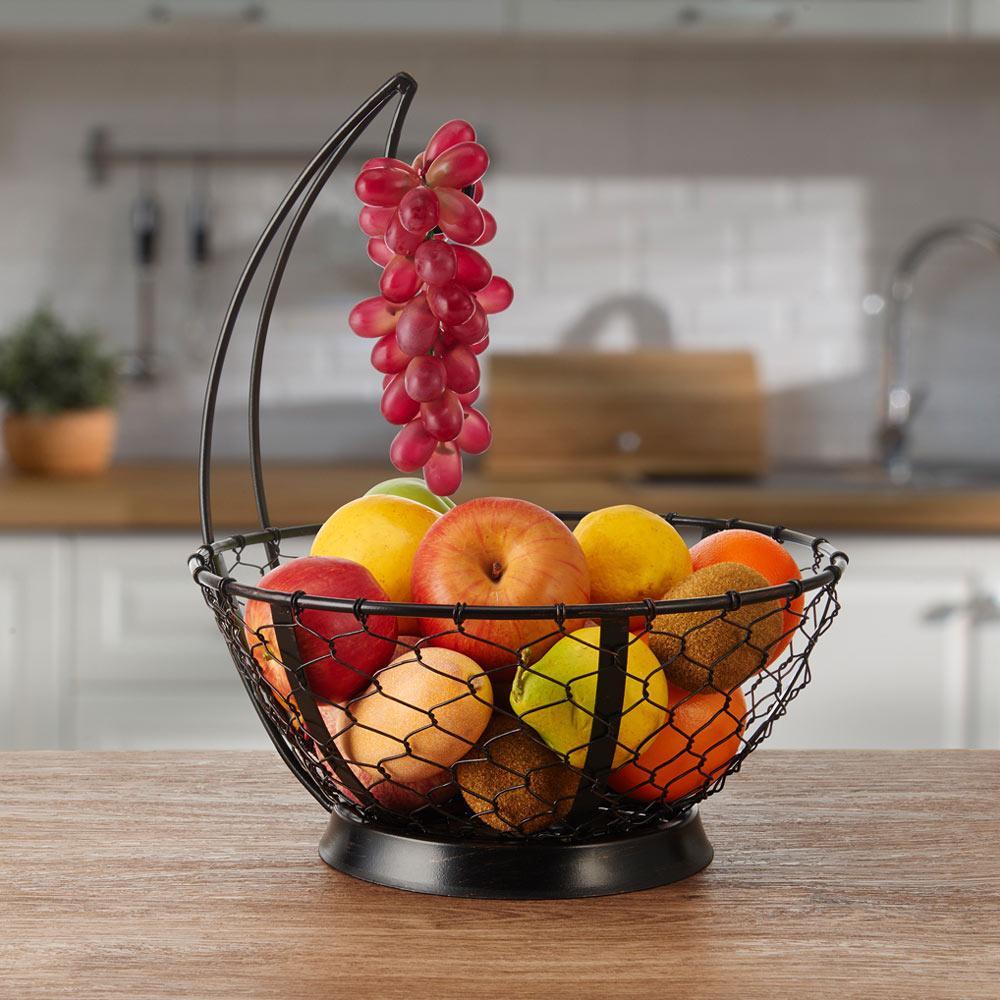 Farmers Market Fruit Basket with Banana Hanger – Pfaltzgraff