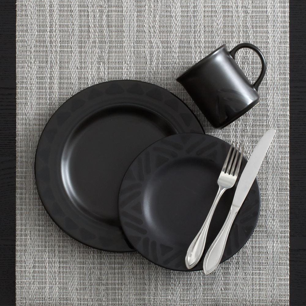 Simply Perfect 16 Pc. Matte Black Dinnerware Set, Dinnerware, Household