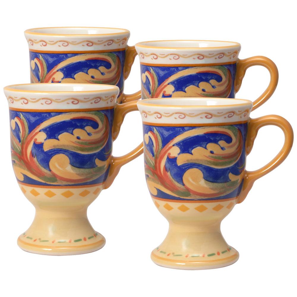 Pfaltzgraff Villa della Luna Set of 4 Latte Mugs