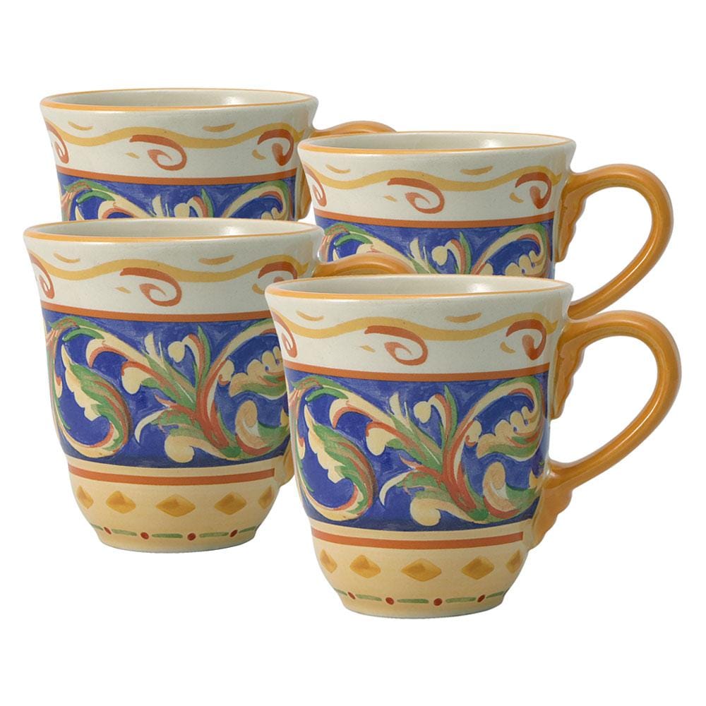 Pfaltzgraff Villa della Luna Set of 4 Latte Mugs