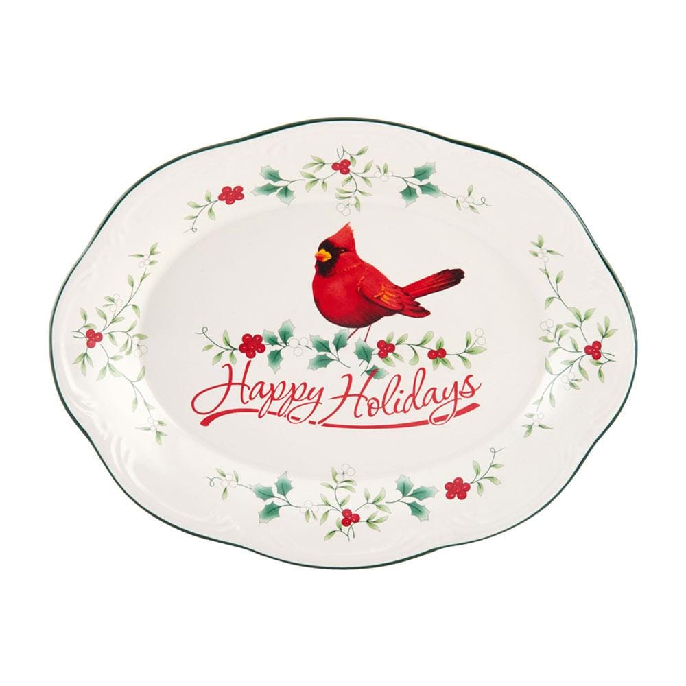 Christmas dishes with clearance cardinals