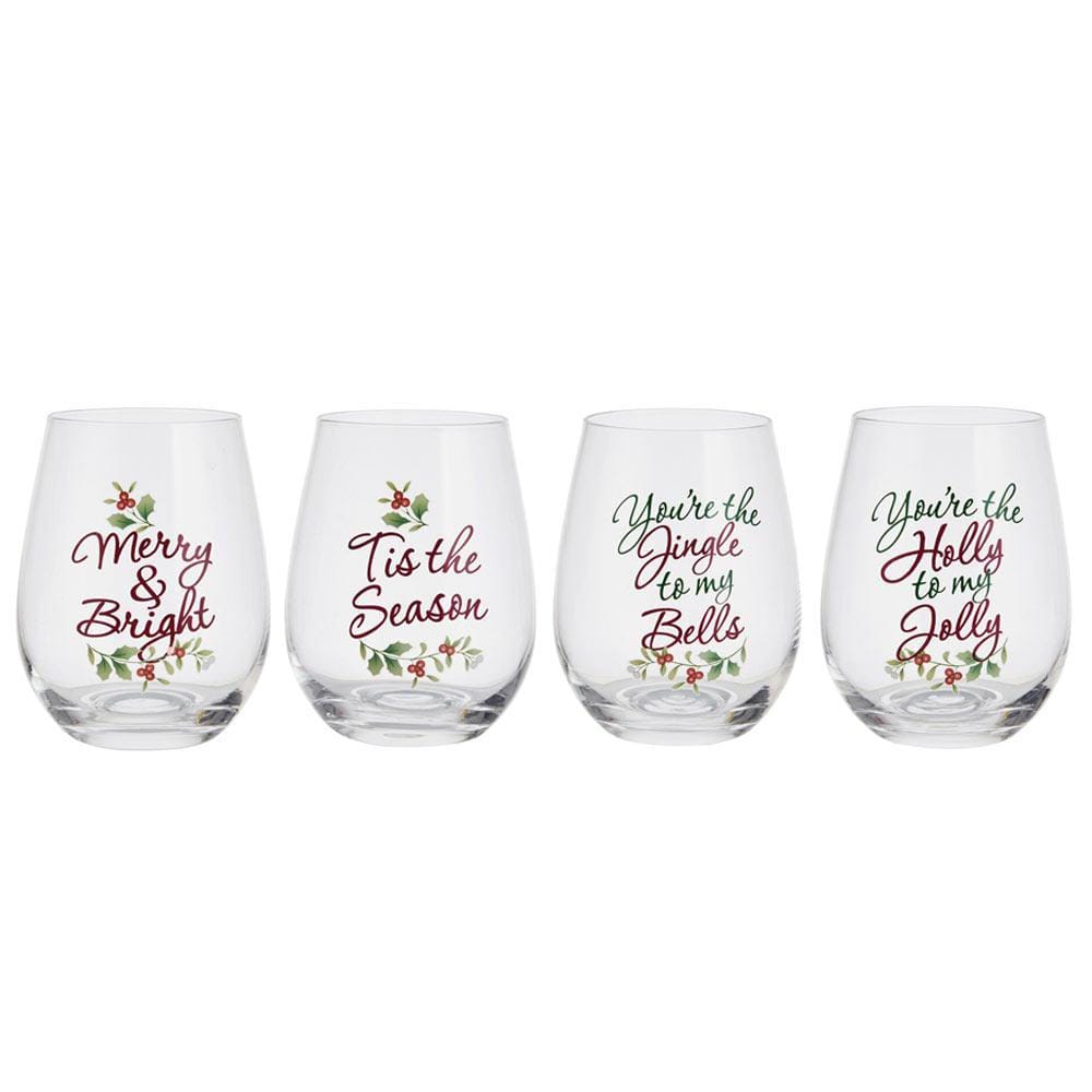 More Stemless Wine Glass, Set of 4