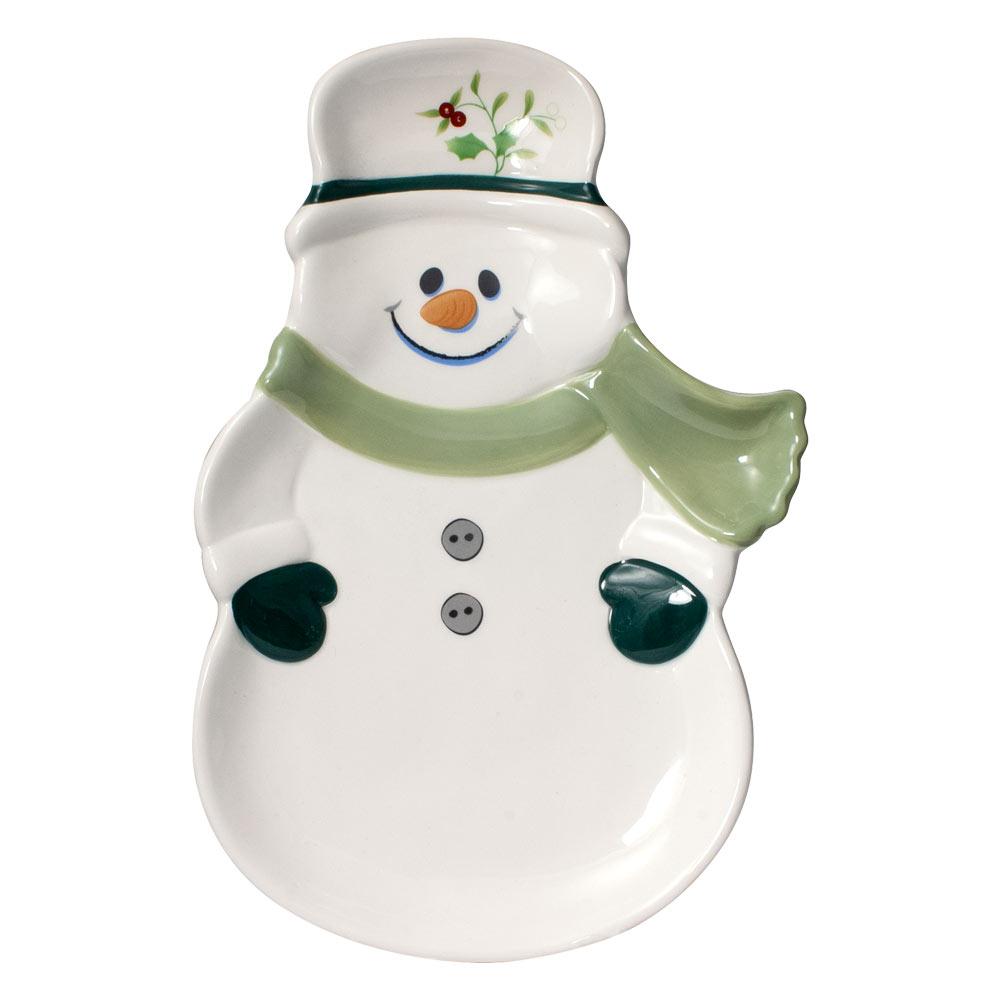 Winterberry® Set of 4 Snowman Salad Plates