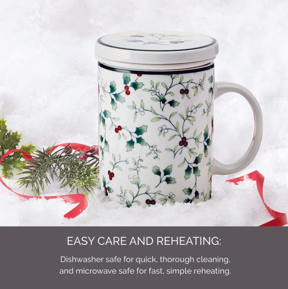 Winterberry® Covered Mug with Tea Infuser