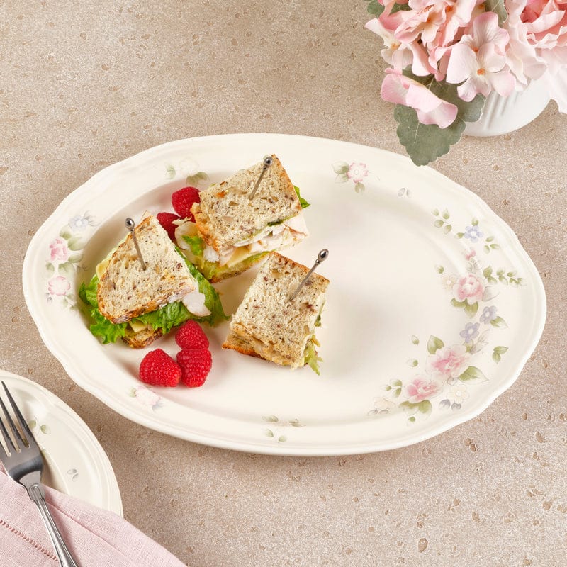 Tea Rose Oval Platter