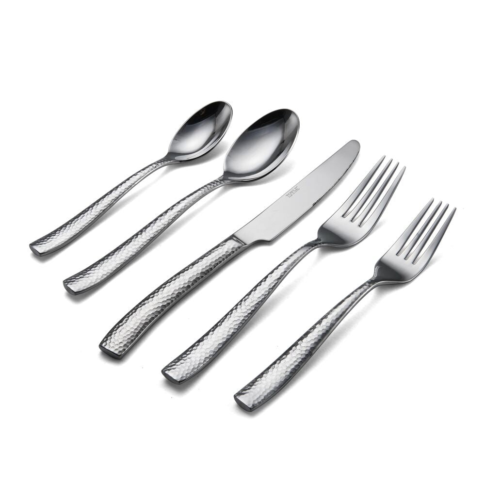 Textured 20 Piece Flatware Set, Service for 4