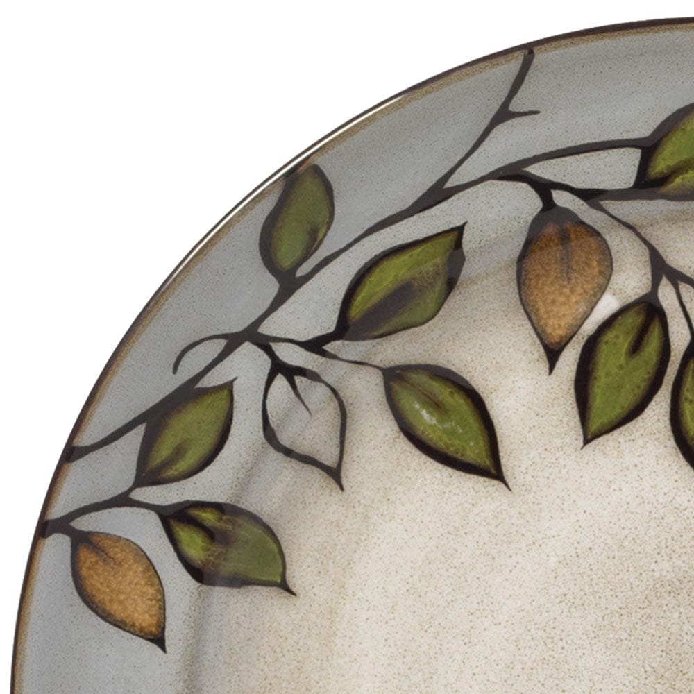 Rustic Leaves Set of 4 Dinner Plates