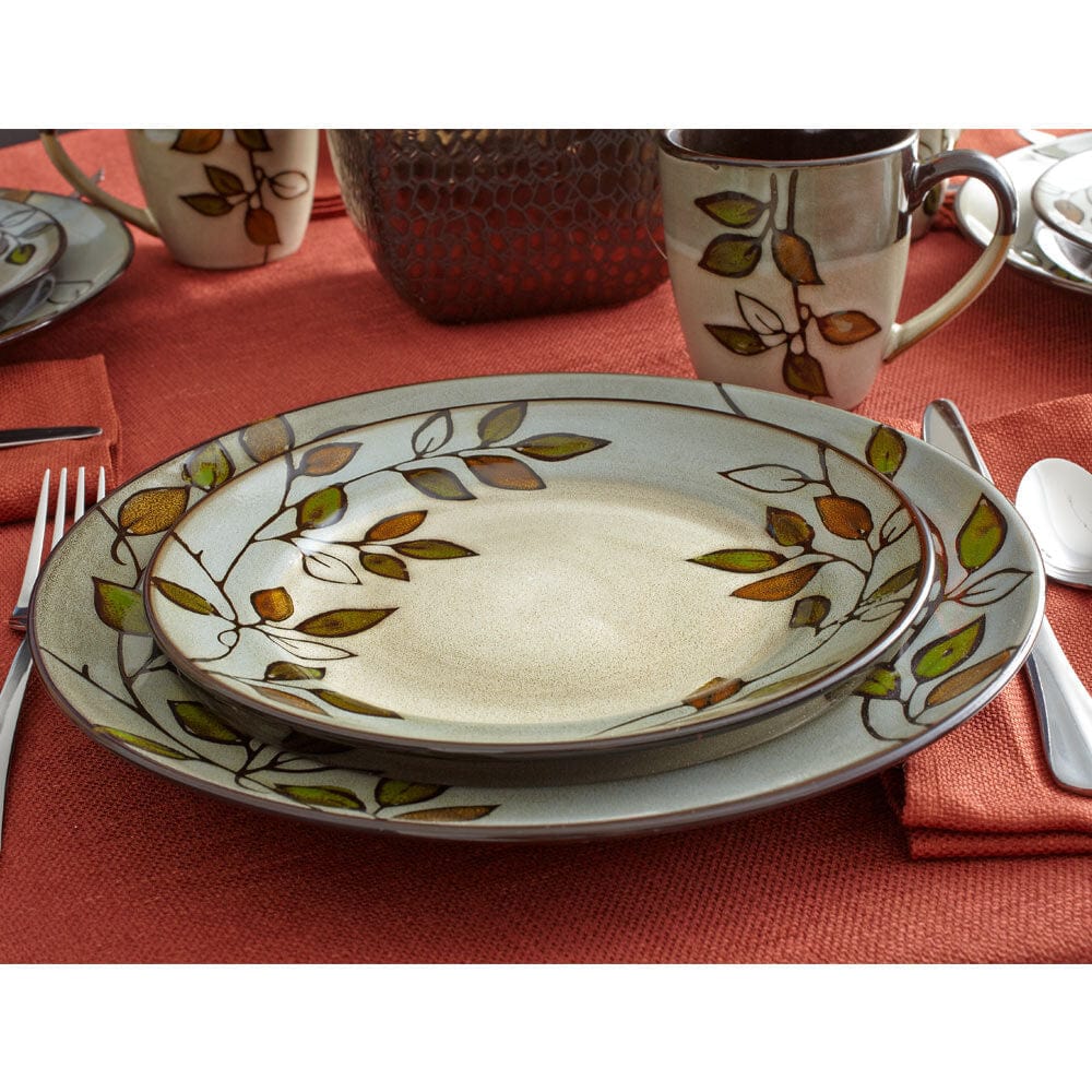 Rustic Leaves Service for 8 with Serveware