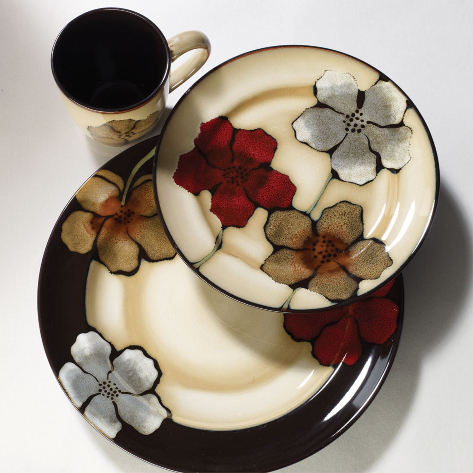 Painted Poppies Salad Plate