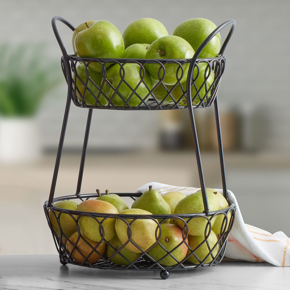 Lattice 2 Tier Countertop Storage Basket