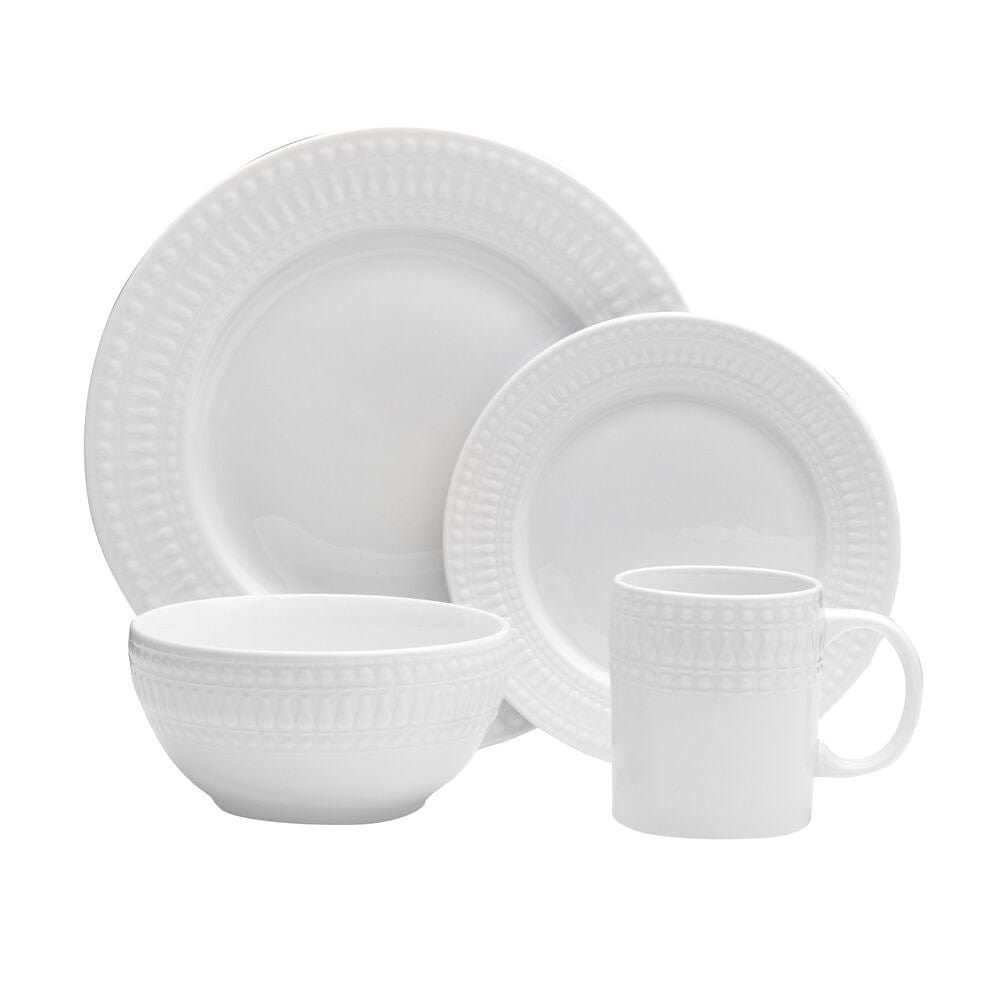 Cassandra 16 Piece Dinnerware Set, Service for 4