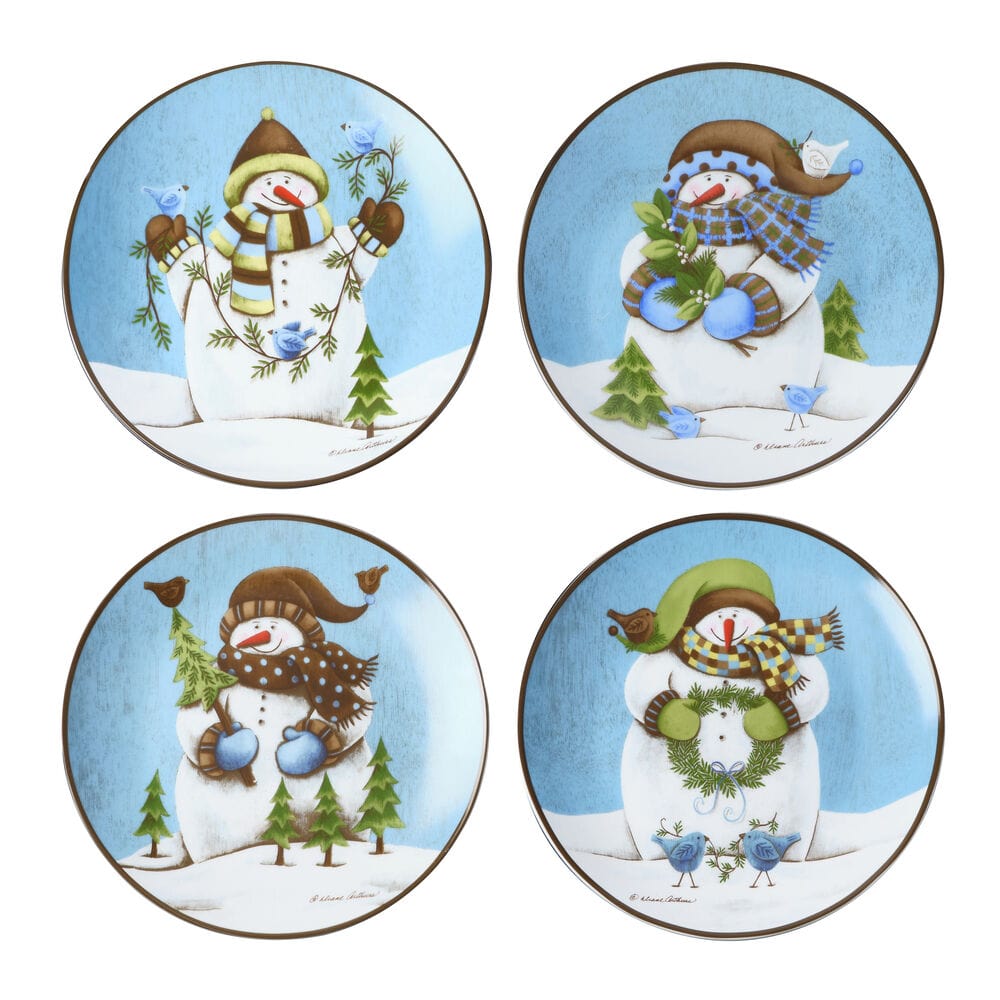 Evergreen Ernie Set of 4 Salad Plates