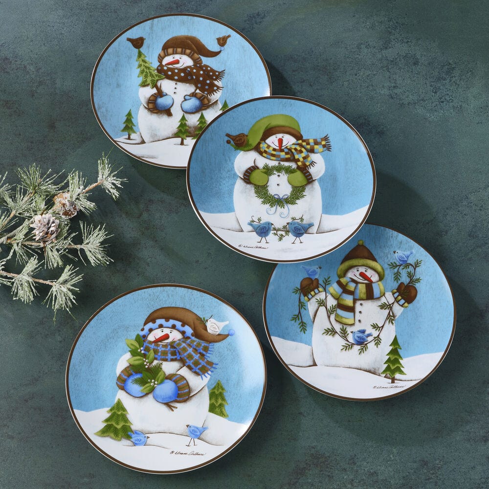 Evergreen Ernie Set of 4 Salad Plates