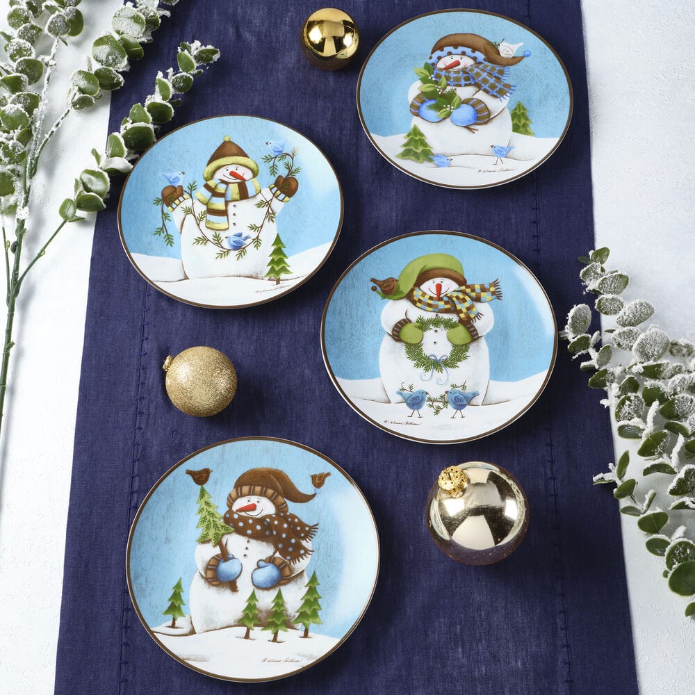 Evergreen Ernie Set of 4 Salad Plates