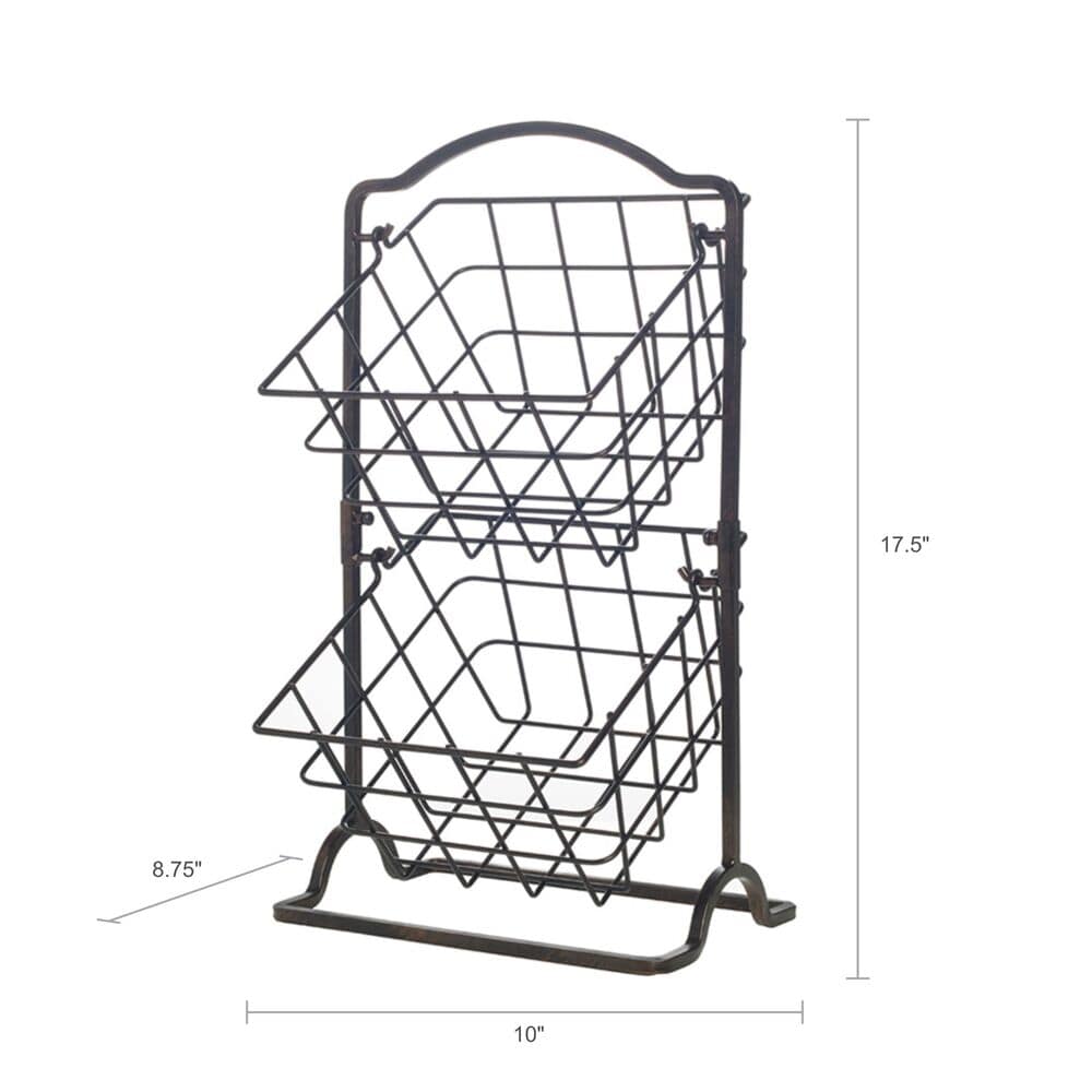 2 Tier Hanging Storage Baskets