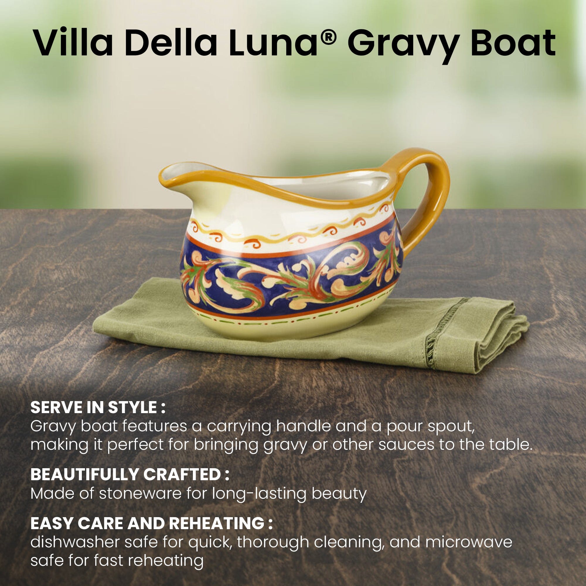 Villa della Luna® Gravy Boat