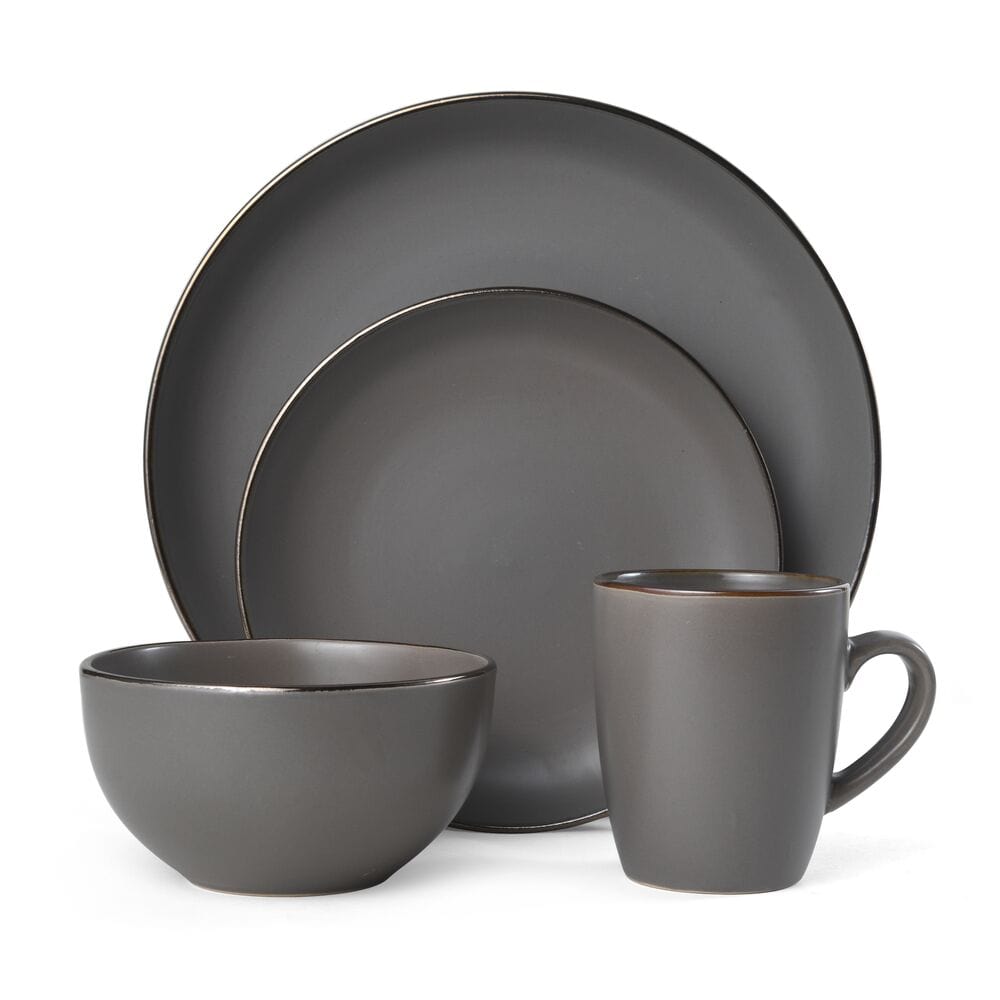 Hadlee Grey 16 Piece Dinnerware Set, Service for 4 – Pfaltzgraff