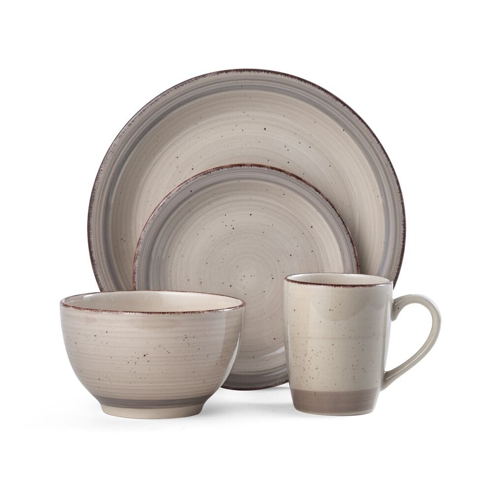 Sadie Cream 16 Piece Dinnerware Set, Service for 4