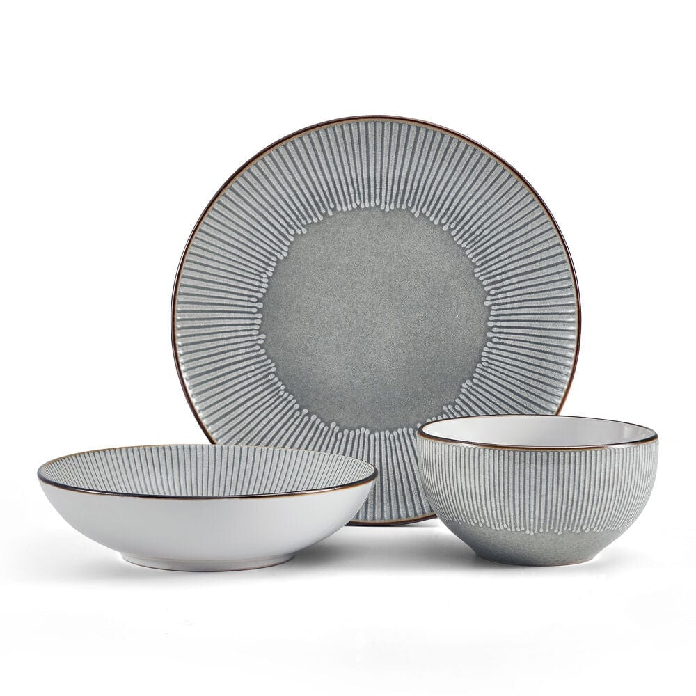 Arlie Gray 12 Piece Dinnerware Set, Service for 4 – Pfaltzgraff