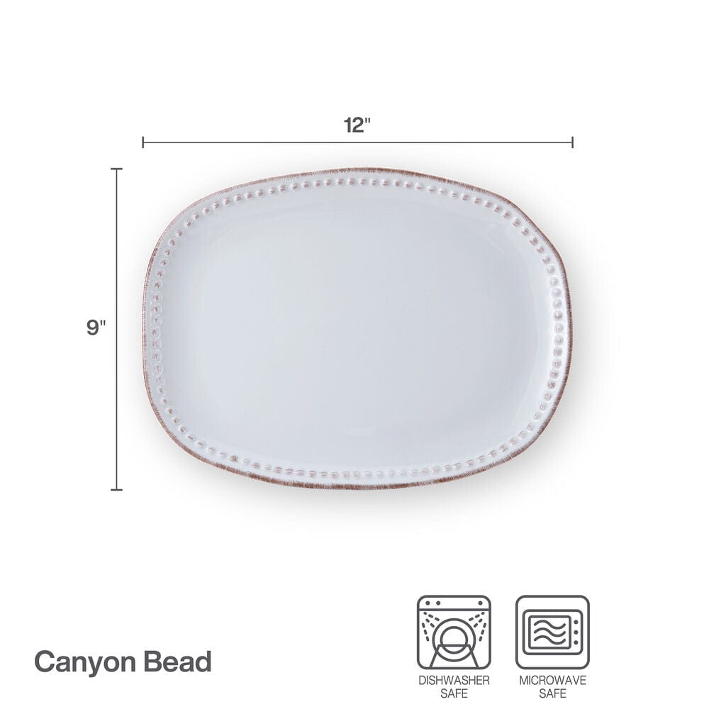 Canyon Bead Rectangular Platter