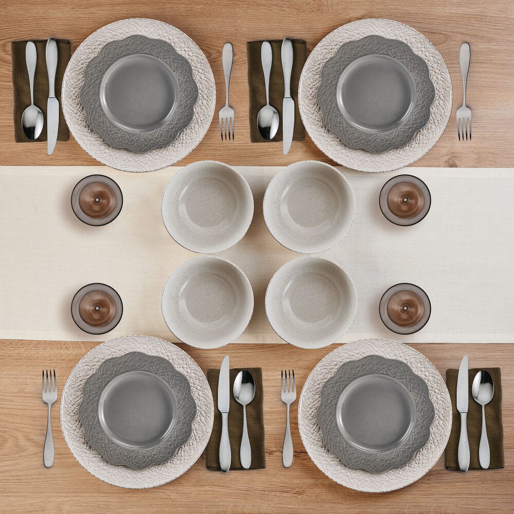 Gia 12 Piece Dinnerware Set, Service for 4