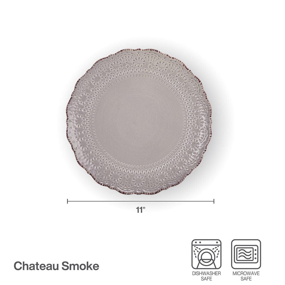 Chateau Smoke Set of 4 Dinner Plates