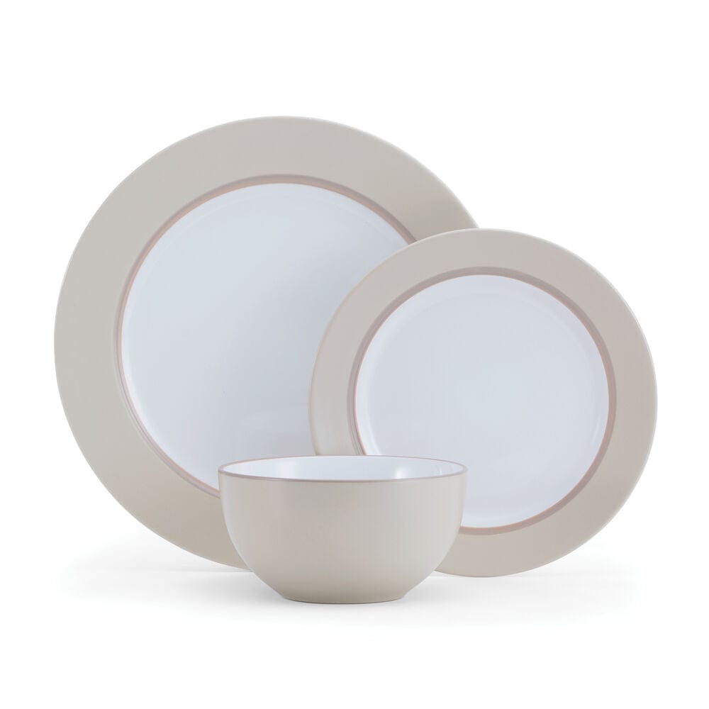 Grayson Taupe 12 Piece Dinnerware Set, Service for 4