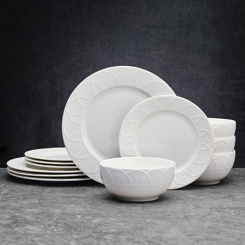 Jules 12 Piece Dinnerware Set, Service for 4