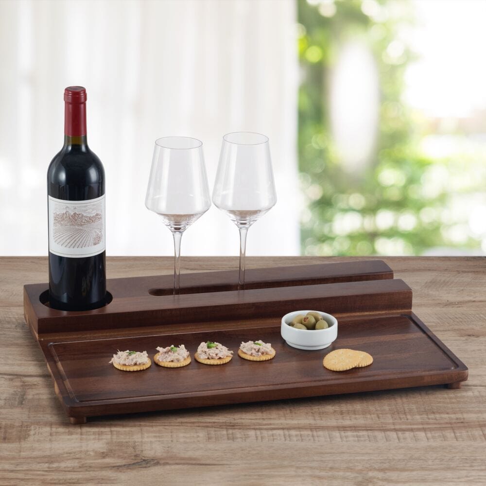 Wine and Charcuterie Wood Serve Tray