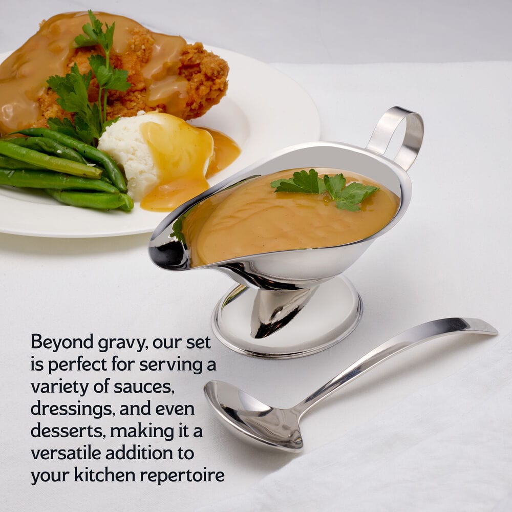 Gravy Boat and Ladle Set