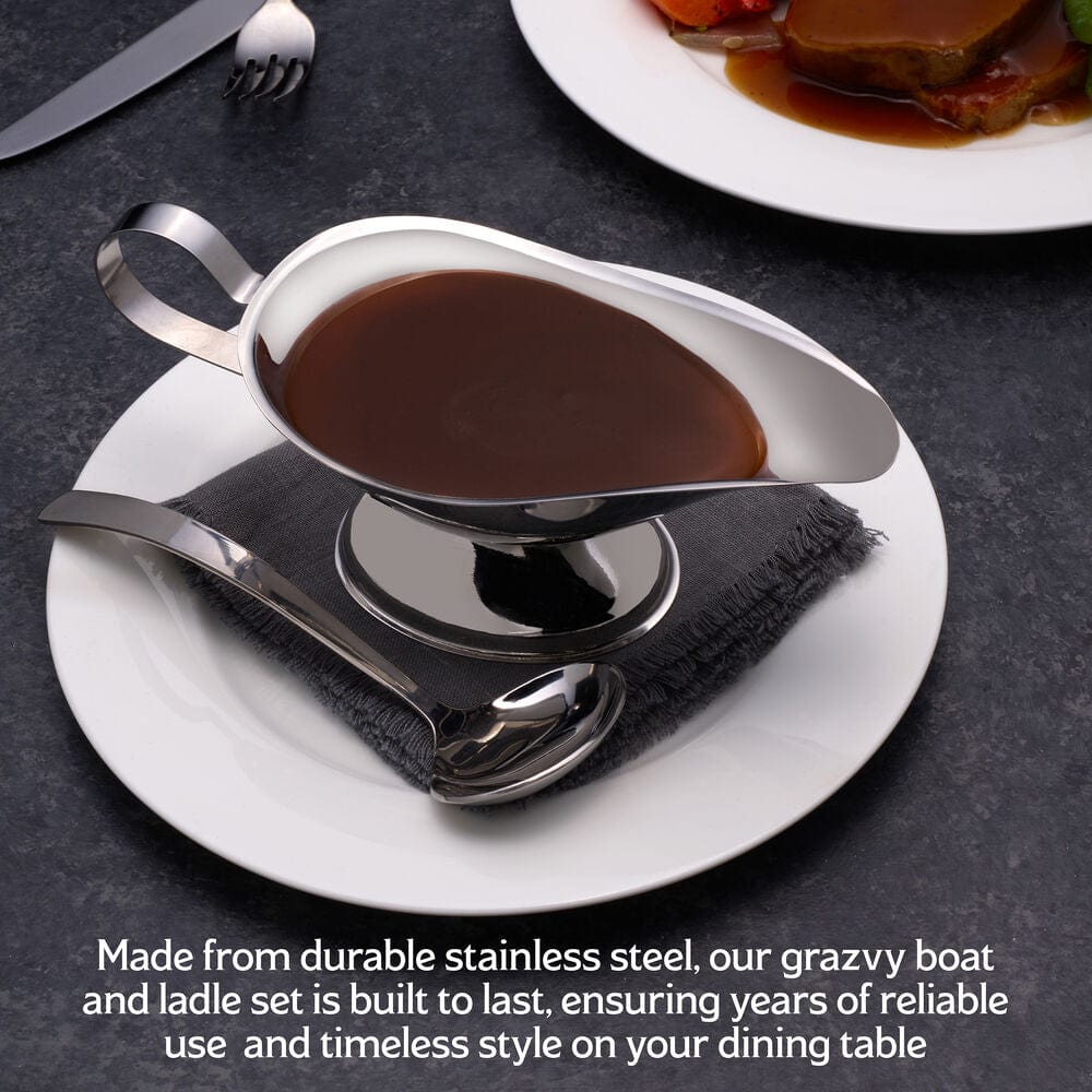 Gravy Boat and Ladle Set