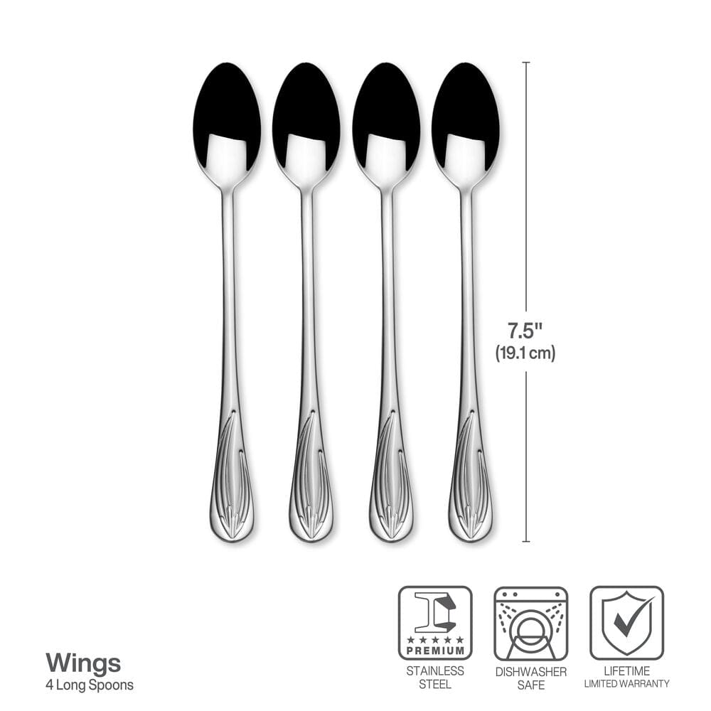 Darbie Angell Wings Set of 4 Long Handle Spoons