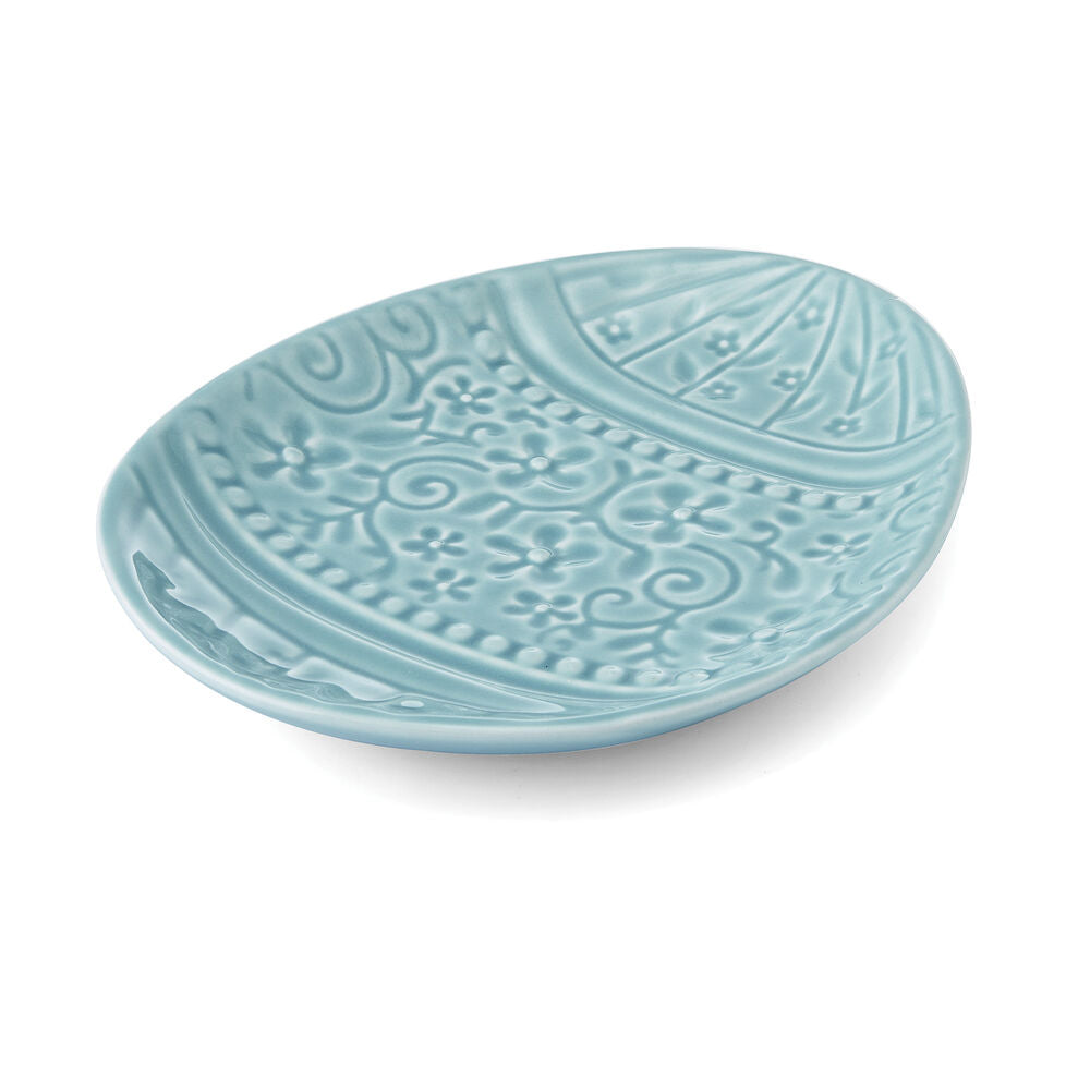 Easter Egg Teal Plate