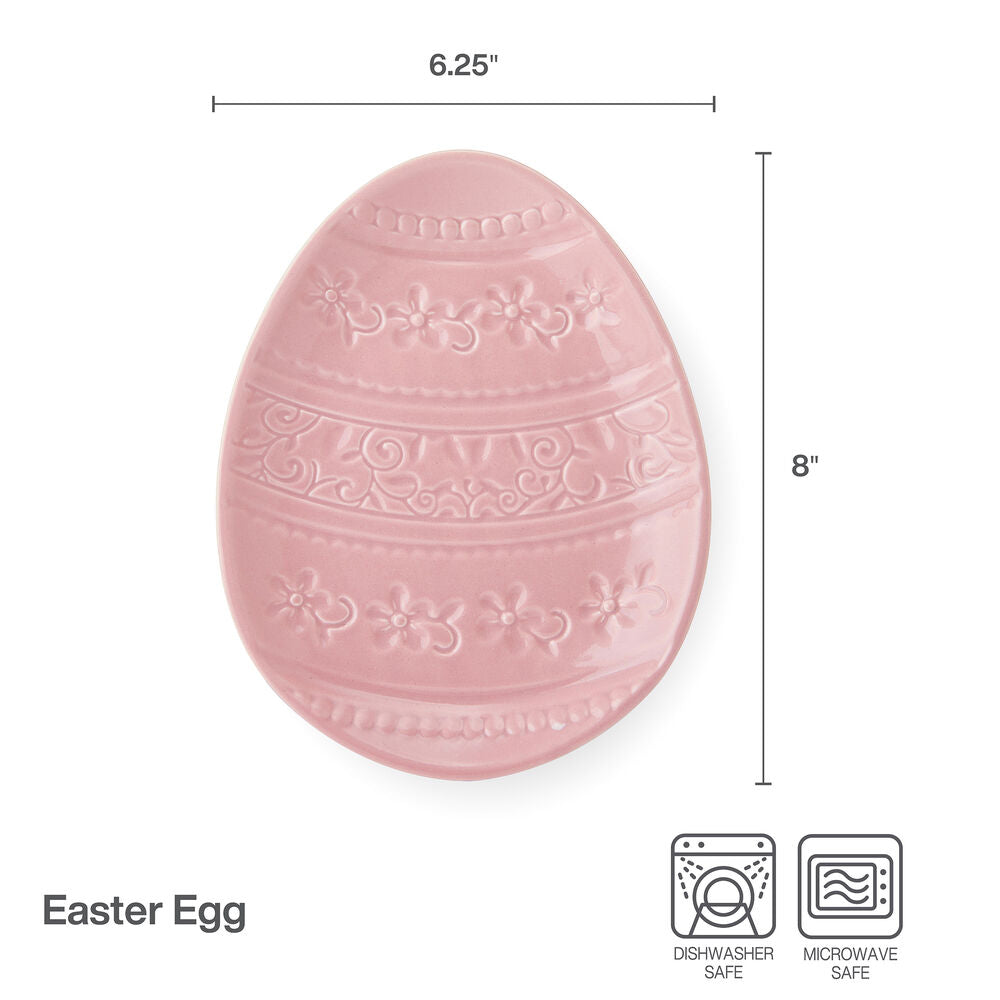 Easter Egg Pink Plate