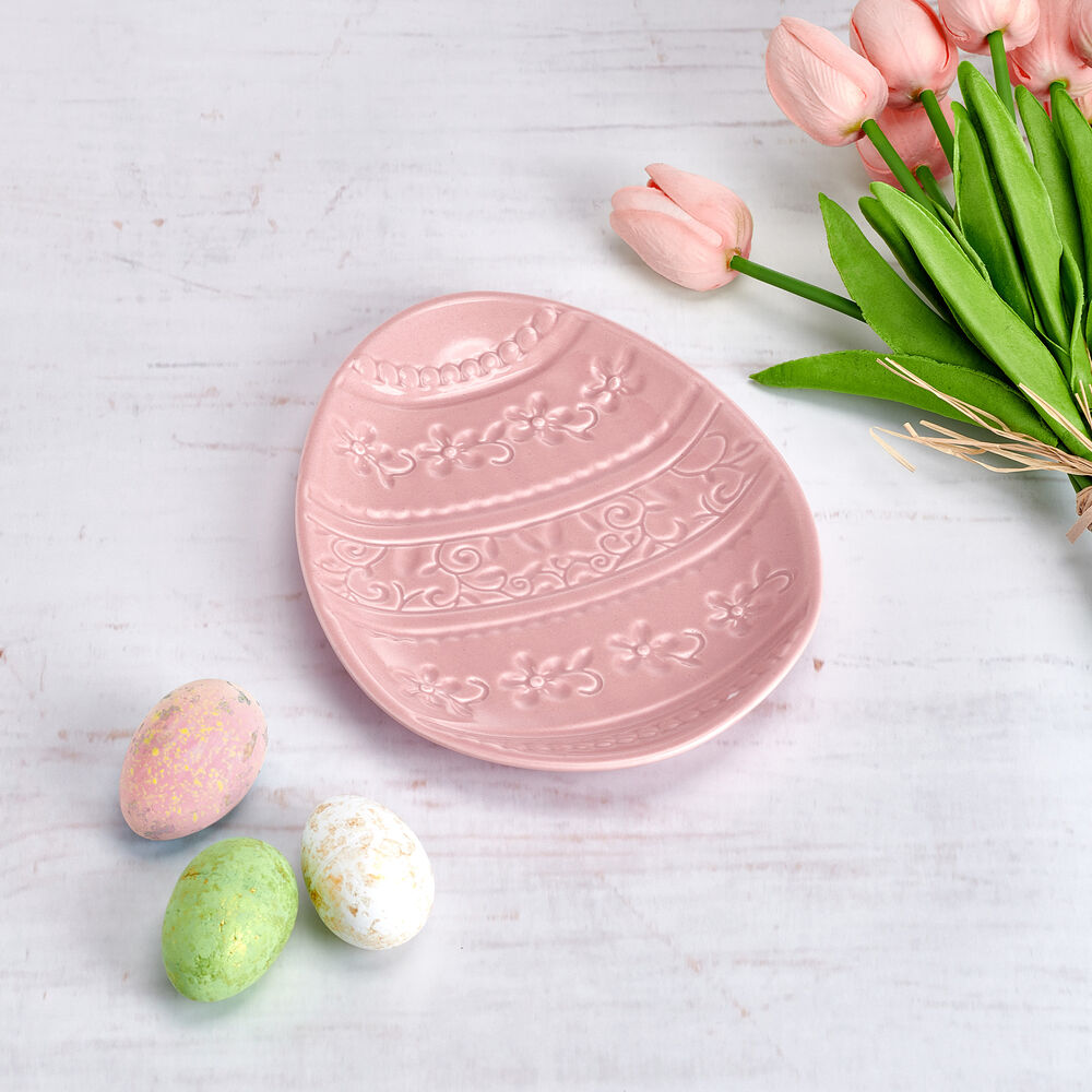 Easter Egg Pink Plate