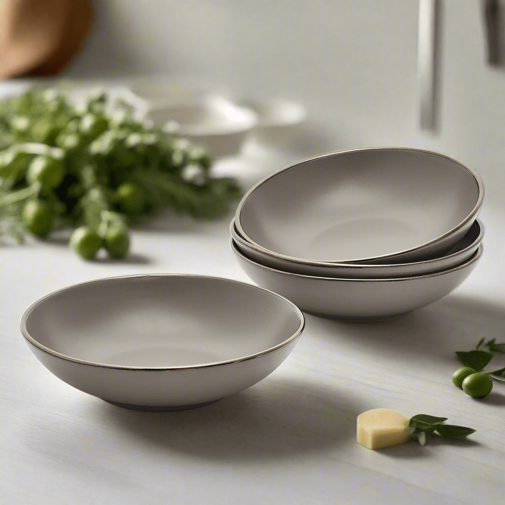 Hadlee Grey Set of 4 Pasta Bowls