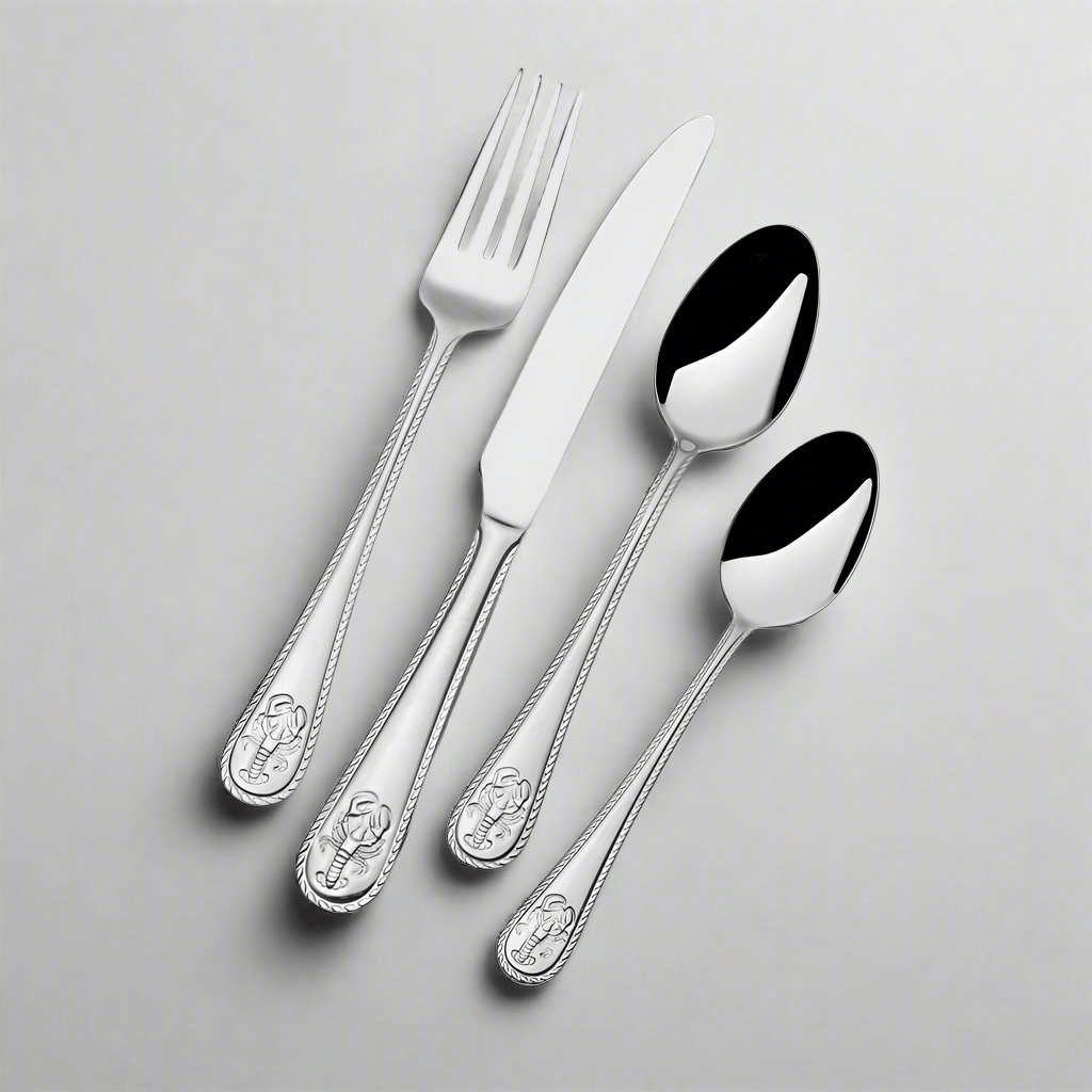 Lobster 16 Piece Flatware Set, Service for 4