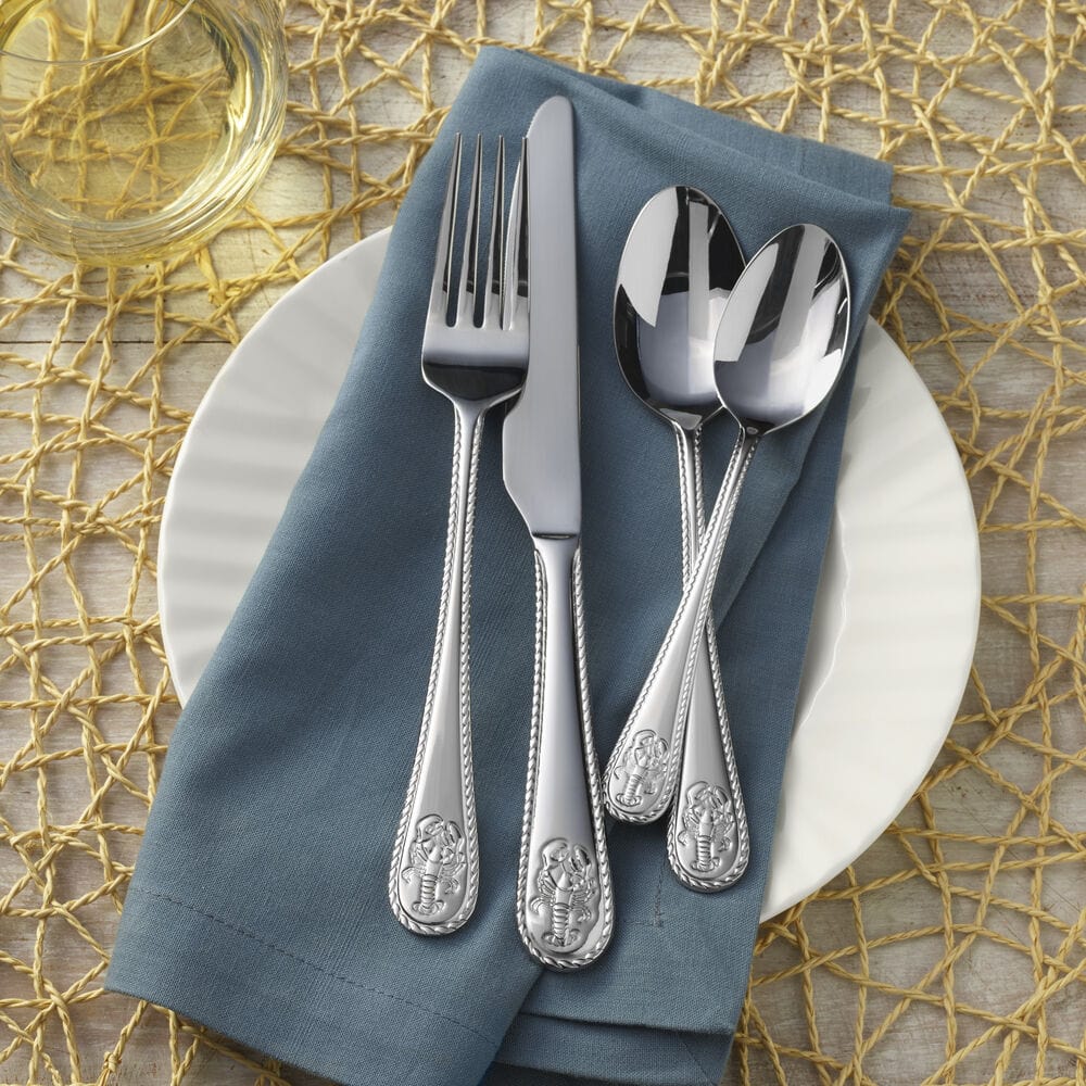 Lobster 16 Piece Flatware Set, Service for 4