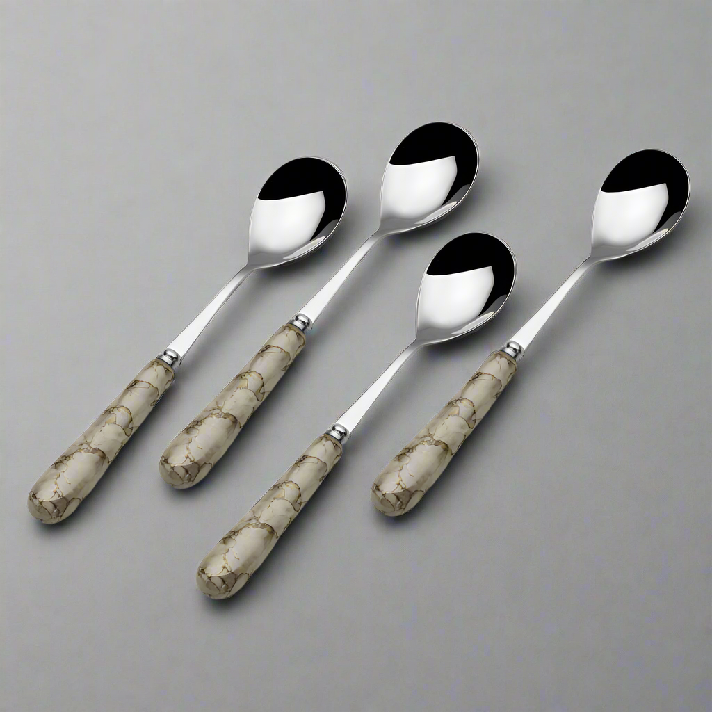 Westwind Ceramic Handle Set of 4 Mini Coffee Spoons