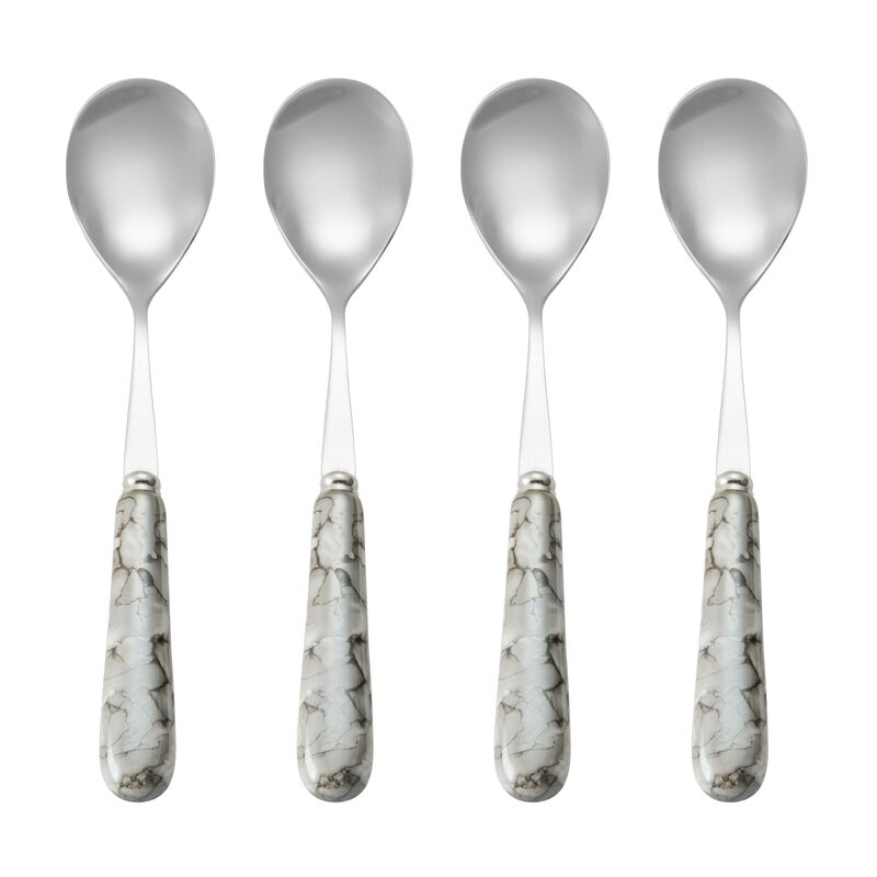 Westwind Ceramic Handle Set of 4 Mini Coffee Spoons