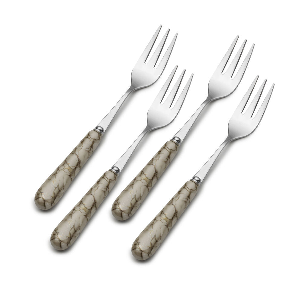 Westwind Ceramic Handle Set of 4 Appetizer Forks