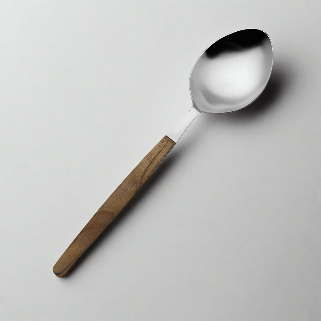 Acacia Wood Handle Serving Spoon