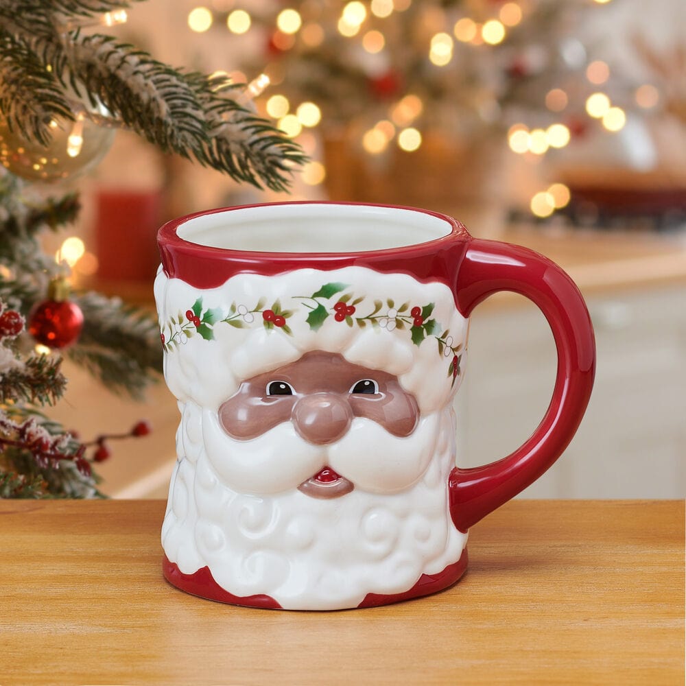 Winterberry® African American Santa Mug