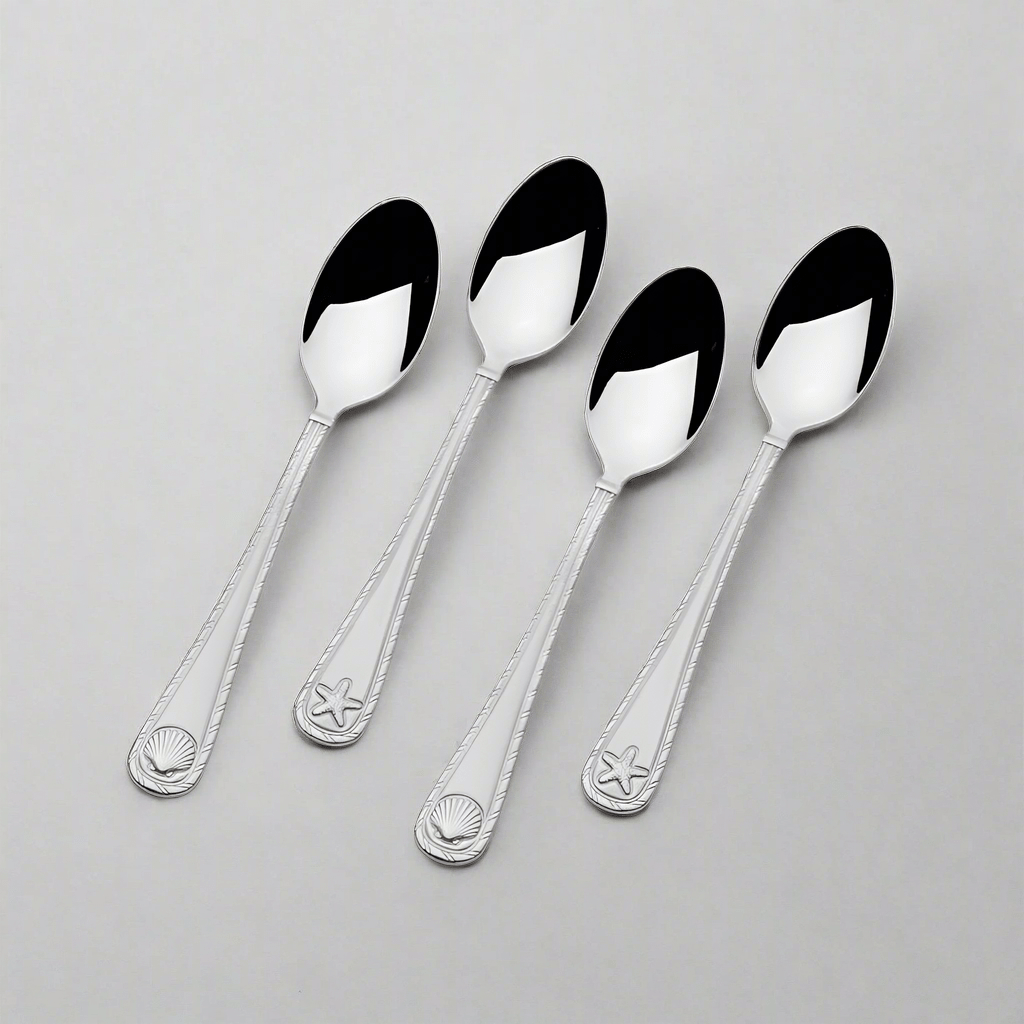 Antiqua Frost Set of 4 Mini Coffee Spoons